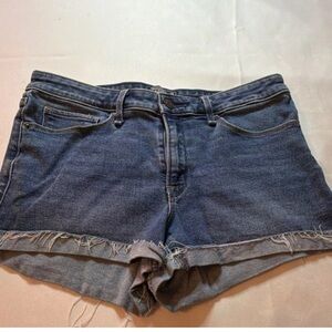 Abercrombie & Fitch Frayed Hem Jean Shorts